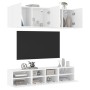 5-teilige TV-Wandschränke aus weißem Holzwerkstoff von , TV-Möbel - Ref: Foro24-3216511, Preis: 160,43 €, Rabatt: %