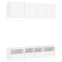 Muebles de TV de pared 5 piezas madera de ingeniería blanco de , Muebles TV - Ref: Foro24-3216511, Precio: 160,43 €, Descuent...