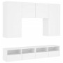 Muebles de TV de pared 5 piezas madera de ingeniería blanco de , Muebles TV - Ref: Foro24-3216518, Precio: 215,53 €, Descuent...