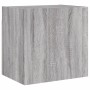 TV Wall Cabinets 4 Pieces Sonoma Gray Engineered Wood by , TV Furniture - Ref: Foro24-3216505, Price: 158,59 €, Discount: %