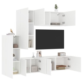 5-teilige TV-Wandschränke aus weißem Holzwerkstoff von , TV-Möbel - Ref: Foro24-3216489, Preis: 271,90 €, Rabatt: %