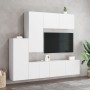 5-Piece White Engineered Wood Wall TV Cabinets by , TV Furniture - Ref: Foro24-3216489, Price: 271,90 €, Discount: %