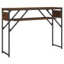 Mesa consola estante madera ingeniería marrón roble 105x30x75cm de , Mesas auxiliares - Ref: Foro24-837796, Precio: 30,00 €, ...