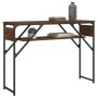 Mesa consola estante madera ingeniería marrón roble 105x30x75cm de , Mesas auxiliares - Ref: Foro24-837796, Precio: 30,00 €, ...