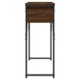 Mesa consola estante madera ingeniería marrón roble 105x30x75cm de , Mesas auxiliares - Ref: Foro24-837796, Precio: 30,00 €, ...