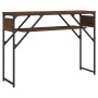 Mesa consola estante madera ingeniería marrón roble 105x30x75cm de , Mesas auxiliares - Ref: Foro24-837796, Precio: 30,00 €, ...