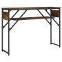 Mesa consola estante madera ingeniería roble humo 105x30x75 cm de , Mesas auxiliares - Ref: Foro24-837794, Precio: 39,36 €, D...