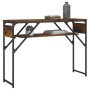 Mesa consola estante madera ingeniería roble humo 105x30x75 cm de , Mesas auxiliares - Ref: Foro24-837794, Precio: 39,36 €, D...