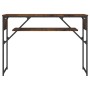 Mesa consola estante madera ingeniería roble humo 105x30x75 cm de , Mesas auxiliares - Ref: Foro24-837794, Precio: 39,36 €, D...