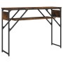 Mesa consola estante madera ingeniería roble humo 105x30x75 cm de , Mesas auxiliares - Ref: Foro24-837794, Precio: 39,36 €, D...