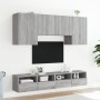 TV Wall Cabinets 5 Pieces Sonoma Gray Engineered Wood by , TV Furniture - Ref: Foro24-3216530, Price: 202,38 €, Discount: %