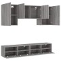 TV Wall Cabinets 5 Pieces Sonoma Gray Engineered Wood by , TV Furniture - Ref: Foro24-3216530, Price: 202,38 €, Discount: %