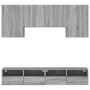 TV Wall Cabinets 5 Pieces Sonoma Gray Engineered Wood by , TV Furniture - Ref: Foro24-3216530, Price: 202,38 €, Discount: %