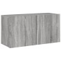 Muebles de TV de pared 5 pzas madera de ingeniería gris Sonoma de , Muebles TV - Ref: Foro24-3216530, Precio: 202,38 €, Descu...