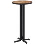 Solid recycled teak round high bar table Ø55x110 cm by , Kitchen and dining tables - Ref: Foro24-358511, Price: 223,15 €, Dis...