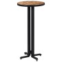 Solid recycled teak round high bar table Ø55x110 cm by , Kitchen and dining tables - Ref: Foro24-358511, Price: 223,15 €, Dis...