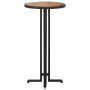 Solid recycled teak round high bar table Ø55x110 cm by , Kitchen and dining tables - Ref: Foro24-358511, Price: 223,15 €, Dis...