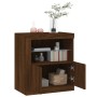 Sideboard with LED lights brown oak 60.5x37x67 cm by , Sideboards - Ref: Foro24-836622, Price: 79,05 €, Discount: %