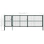 Grünes Gartentor aus Stahl 500x150 cm von vidaXL, Gartentore - Ref: Foro24-144319, Preis: 692,23 €, Rabatt: %