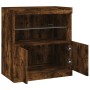 Sideboard with LED lights smoked oak 60x37x67 cm by , Sideboards - Ref: Foro24-836655, Price: 64,70 €, Discount: %