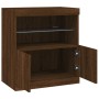 Sideboard with LED lights brown oak 60x37x67 cm by , Sideboards - Ref: Foro24-836657, Price: 63,99 €, Discount: %