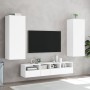 5-Piece White Engineered Wood Wall TV Cabinets by , TV Furniture - Ref: Foro24-3216539, Price: 182,17 €, Discount: %