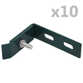 Corner connector for wall 10 sets green by vidaXL, Accessories for gates and fences - Ref: Foro24-144502, Price: 25,99 €, Dis...