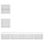 Muebles de TV de pared con LED 5 pzas madera ingeniería blanco de , Muebles TV - Ref: Foro24-3216697, Precio: 150,37 €, Descu...