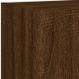 TV wall furniture with LED 5 pieces oak brown engineered wood by , TV Furniture - Ref: Foro24-3216731, Price: 256,44 €, Disco...