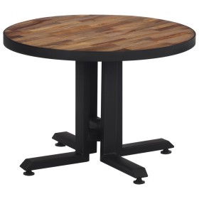 Mesa de centro redonda teca reciclada maciza Ø55x40 cm de , Mesas de centro - Ref: Foro24-358513, Precio: 108,74 €, Descuento: %