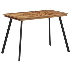 Mesa de comedor madera maciza de teca 120x62x76 cm de , Mesas de cocina y de comedor - Ref: Foro24-358530, Precio: 148,90 €, ...