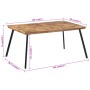 Mesa de comedor madera maciza de teca 169x98,5x76 cm de , Mesas de cocina y de comedor - Ref: Foro24-358532, Precio: 212,03 €...