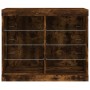 Sideboard with LED lights smoked oak 81x37x67 cm by , Sideboards - Ref: Foro24-836704, Price: 76,79 €, Discount: %