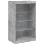 Concrete gray sideboard with LED lights 60.5x37x100 cm by , Sideboards - Ref: Foro24-836710, Price: 69,99 €, Discount: %