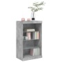 Concrete gray sideboard with LED lights 60.5x37x100 cm by , Sideboards - Ref: Foro24-836710, Price: 69,99 €, Discount: %