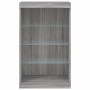 Sideboard with LED lights Sonoma gray 60.5x37x100 cm by , Sideboards - Ref: Foro24-836712, Price: 69,45 €, Discount: %