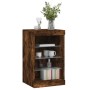 Sideboard mit LED-Leuchten, geräucherte Eiche, 41 x 37 x 67 cm von , Sideboards - Ref: Foro24-836725, Preis: 58,69 €, Rabatt: %