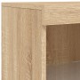 Sideboard mit LED-Leuchten Sonoma-Eiche 41x37x100 cm von , Sideboards - Ref: Foro24-836688, Preis: 83,59 €, Rabatt: %