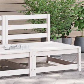 Garden sofa without armrests in white pine wood 70x70x67 cm by , Modular outdoor sofas - Ref: Foro24-837915, Price: 55,97 €, ...