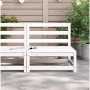 Garden sofa without armrests in white pine wood 70x70x67 cm by , Modular outdoor sofas - Ref: Foro24-837915, Price: 57,99 €, ...