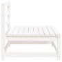 Garden sofa without armrests in white pine wood 70x70x67 cm by , Modular outdoor sofas - Ref: Foro24-837915, Price: 55,97 €, ...