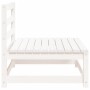 Garden sofas without armrests 3 units white wood 70x70x67 cm by , Modular outdoor sofas - Ref: Foro24-837929, Price: 146,34 €...