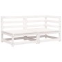 2-seater garden sofa in solid white pine wood by , Modular outdoor sofas - Ref: Foro24-837943, Price: 135,99 €, Discount: %