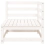 2-seater garden sofa in solid white pine wood by , Modular outdoor sofas - Ref: Foro24-837943, Price: 135,99 €, Discount: %