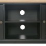 Black wooden TV cabinet 120x30x40 cm by vidaXL, TV Furniture - Ref: Foro24-249886, Price: 190,99 €, Discount: %