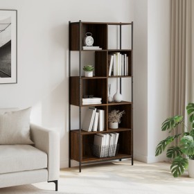 Eichenbraunes Holzwerkstoffregal 72x28x172 cm von , Bücherregale und Regale - Ref: Foro24-3213656, Preis: 100,21 €, Rabatt: %