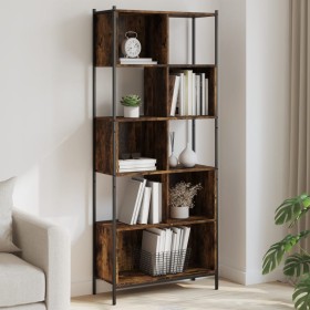 Smoked oak engineered wood shelf 72x28x172 cm by , Bookcases and shelves - Ref: Foro24-3213654, Price: 92,99 €, Discount: %