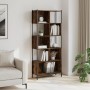 Smoked oak engineered wood shelf 72x28x172 cm by , Bookcases and shelves - Ref: Foro24-3213654, Price: 93,29 €, Discount: %