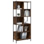 Smoked oak engineered wood shelf 72x28x172 cm by , Bookcases and shelves - Ref: Foro24-3213654, Price: 93,29 €, Discount: %