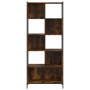 Smoked oak engineered wood shelf 72x28x172 cm by , Bookcases and shelves - Ref: Foro24-3213654, Price: 93,29 €, Discount: %